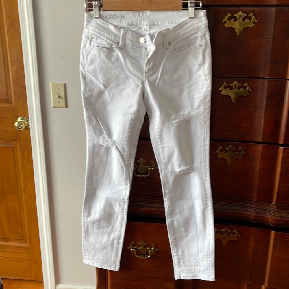 Ann Taylor white denim 4P